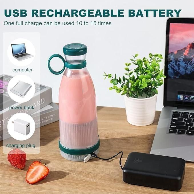 π₯€ Portable Mini Juice Blender β USB Rechargeable | 380ml | Lightweight & Travel-Friendly
