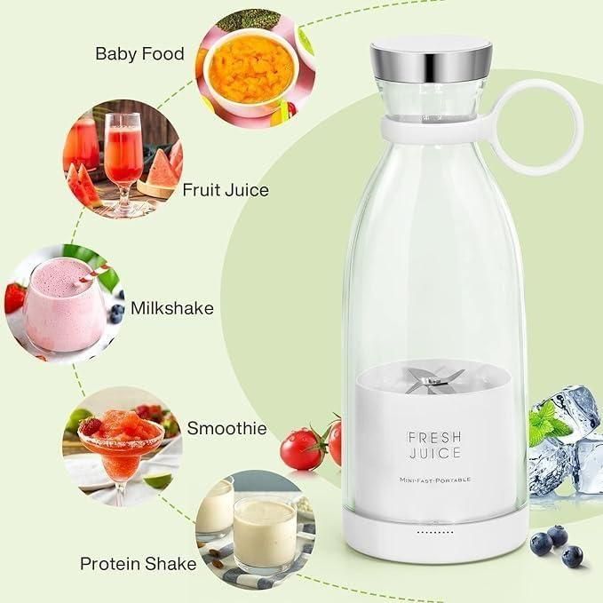π₯€ Portable Mini Juice Blender β USB Rechargeable | 380ml | Lightweight & Travel-Friendly