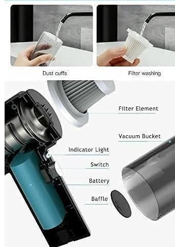 Portable Handheld Air Duster Wireless Vacuum Cleaner β Cordless | Rechargeable | Multi-Surface Cleaning