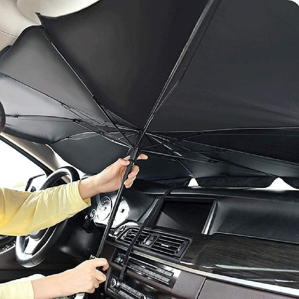 ☀️ Car Windshield Sun Shade Umbrella – Foldable Heat & UV Protector | Thermal Insulation | Easy to Use