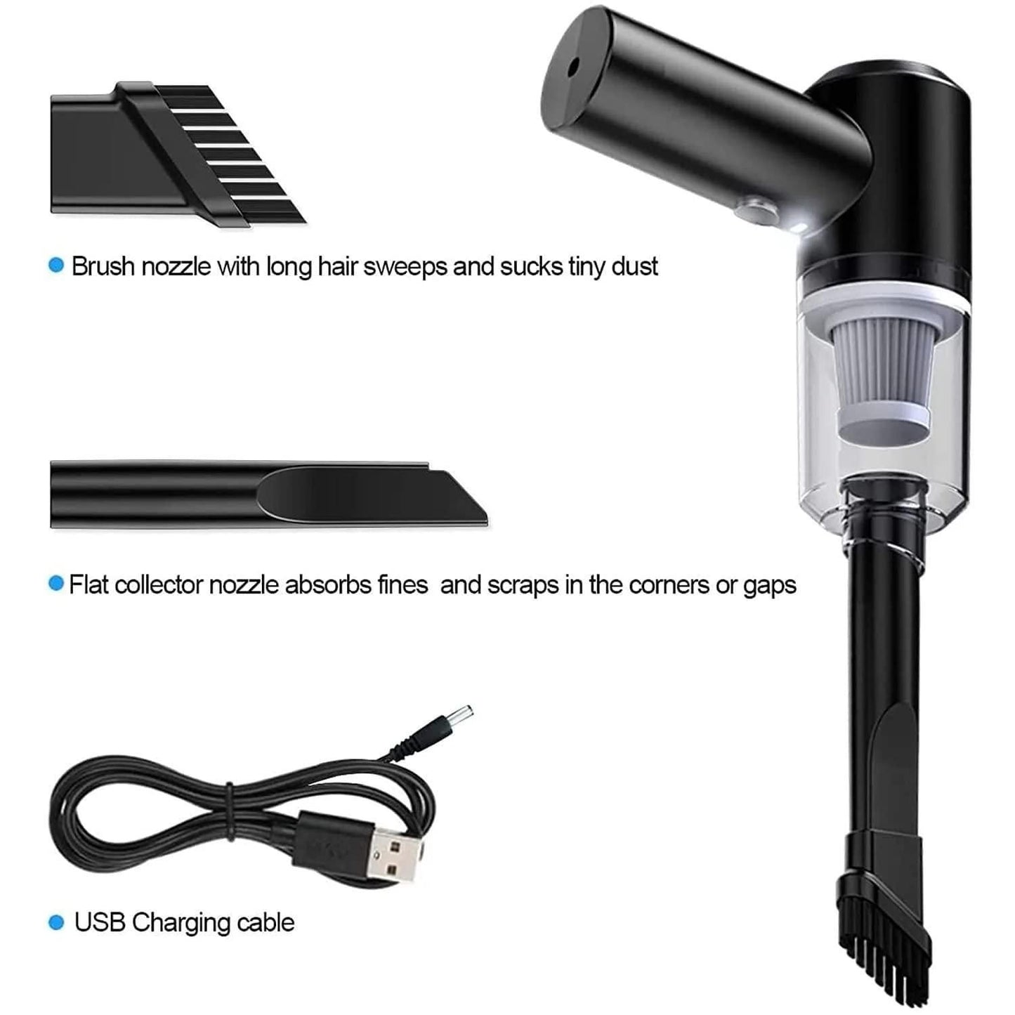 Portable Handheld Air Duster Wireless Vacuum Cleaner β Cordless | Rechargeable | Multi-Surface Cleaning