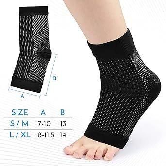 🧦 Neuropathy Socks for Women & Men – Pain Relief for Swollen Feet & Ankles | Soft Cotton | 1 Pair